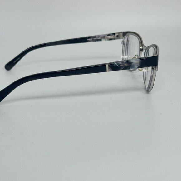BANANA REPUBLIC Burke Black/ Silver Steel Mens Eyeglasses Frame 51-17-135 H14516 - Picture 5 of 8